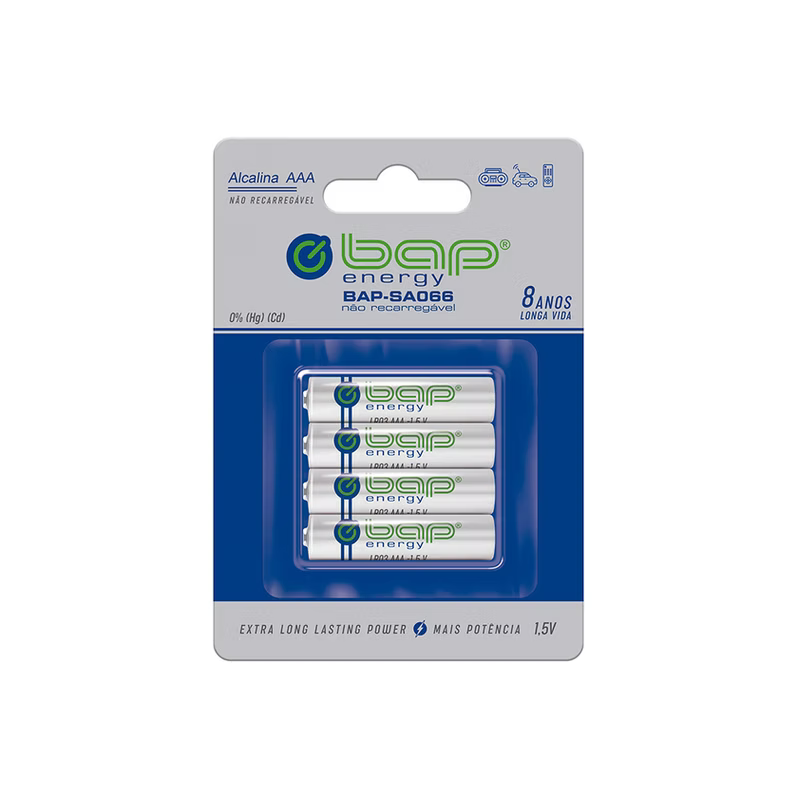 BAP-SA066 - Pilha Alcalina 1.5v AAA C/4un